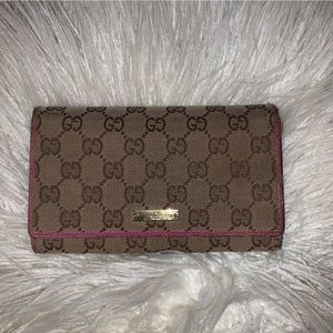 Gucci Gg monogram canvas wallet